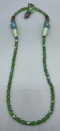 Blue And Green Beaded Necklace