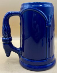 Cobalt Blue Mug Torch In Hand Handle