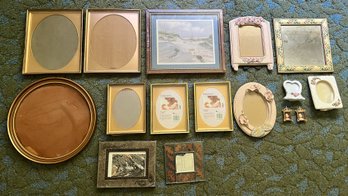 Assorted Photo Frame Lot, 16 Pieces