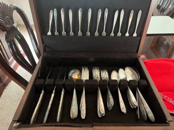 Community Plate Monogrammed Flatware Set 60 Pieces