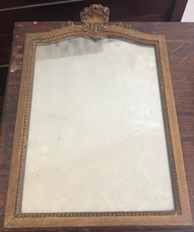 Antique Wood Framed Gold Gilt Mirror