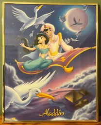 Aladdin Original Movie Poster Framed