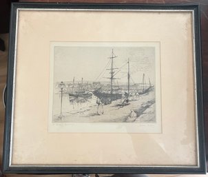 'the Harbour' Signed Framed Print