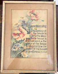 'a House Blessing' Framed Print