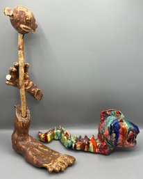 Handmade Ceramic Figurines - 2 Pieces