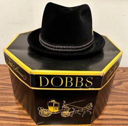 Bergs Black Velvet Fedora With Box