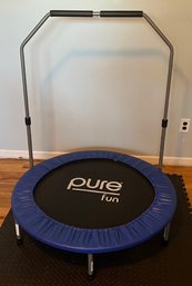 Pure Fun 40-inch Bungee Exercise Trampoline With Handrail