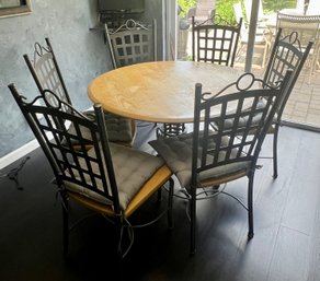Round Dinette Table With 6 Chairs