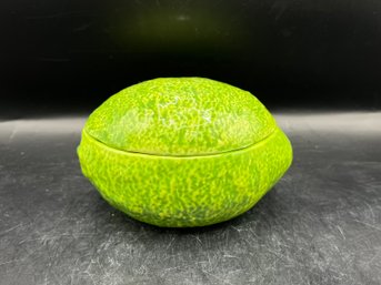 Ceramic Lidded Lime Bowl