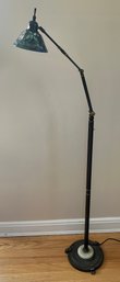 Stained Glass Adjustable Arm Floor Lamp