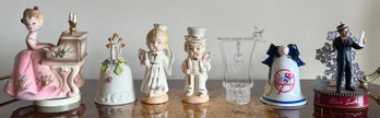 Assorted Figurines & Bells Room Decor - 7 Pieces