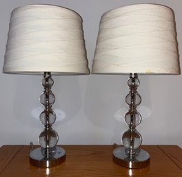 Pair Of Lucite Table Lamps