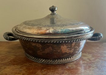 Middletown Plate Co. Silver Plate Lidded Casserole Dish