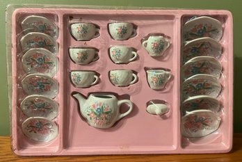 Porcelain Miniature Tea Set New In Box