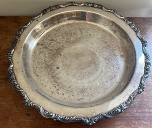 EPC English Stamped Engraved Footed Platter