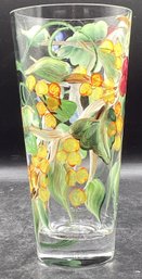 Handpainted Glass Vase