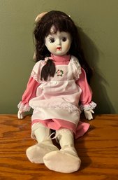 Vintage Porcelain 17 Inch Doll