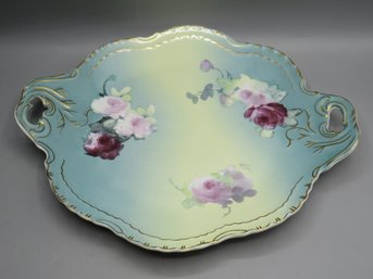 VT Co. 1898 China Co. Handled Floral Plate