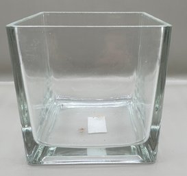Napco Imports Clear Glass Cube Vase