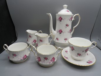 Spode Princess House Hammersley Fine Bone China, Teapot, Creamer, Sugar Bowl, Teacups & Saucers-- 33 Pieces
