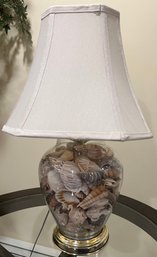 Nautical Glass Seashell Lamp