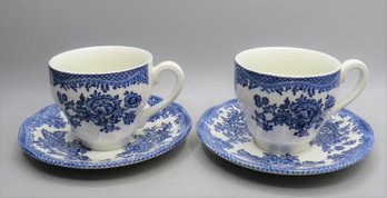 English Tableware By Unicorn Cup & Saucer - Service For 2