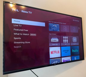 TCL 50' Roku TV With Remote