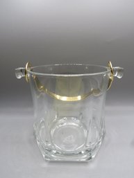 Glass Ice Bucket With Handle