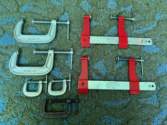 Assorted Clamps, Lot Of 7 Pieces