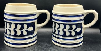 Colonial Williamsburg Pottery Mugs - 2 Pieces