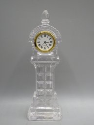 Lead Crystal Quartz Clock Tower Table Clock