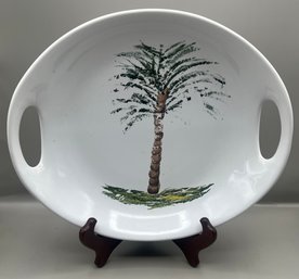 Matceramica Palm Tree Serving Plate