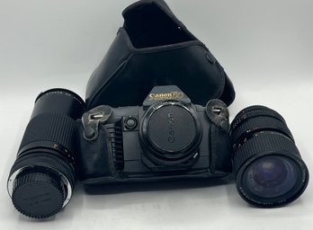 Canon T70 Film Camera With 2 Additional Lens