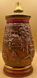 TRIBUTE TO AMERICAN FIREFIGHTERS STEIN Handcrafted In Brazil 49768