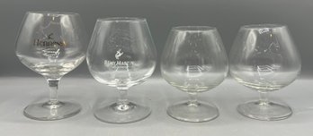 Hennessy & Remy Martin Whiskey Glasses - 4 Pieces