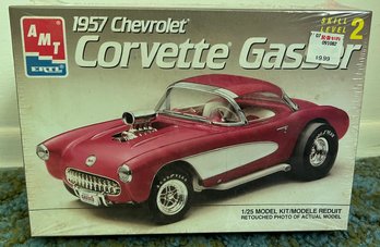 AMT Ertl 6355 1/25 Scale 1957 Chevy Corvette Gasser Plastic Model Kit, Factory Sealed