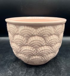 Haeger USA Pottery Pink Shell Motif Planter