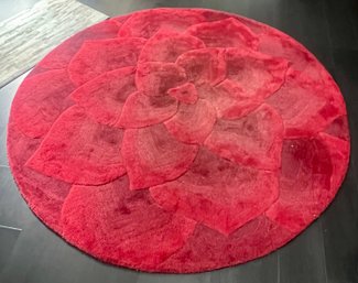 Pier 1 Red Floral Area Rug
