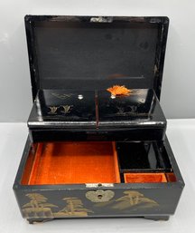 Hand Painted Japanese Jewlery Box Made In Japan