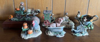 Border Fine Arts Lowell Davis Farm Animal Figurines - 6 Pieces