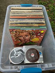 Assorted Lot Of Records And CDs