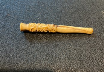 Tobacco Pipe Hand Carved Bone