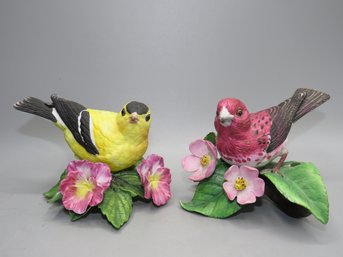 Lenox Fine Porcelain American Goldfinch & Purple Finch - Lot Of 2