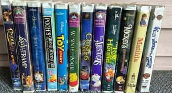 Walt Disney, Warner Bros. And More Assorted VHS Tapes, 12 Piece Lot