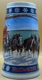 1995 Lighting The Way Home Budweiser Holiday Stein