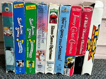 Disney, MGM And More Assorted Lot Of VHS Tapes, 9 Piece Lot