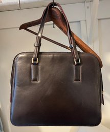 Nype Brown Leather Handbag