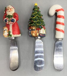 Boston Warehouse Charcuterie Holiday Spreaders Set Of 3