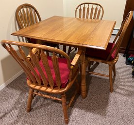 Drop Leaf Table With 4 Chairs