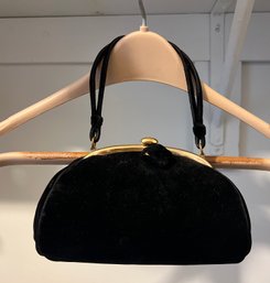 Black Velvet Clutch Evening Bag